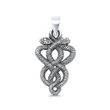  Twisted Snake Pendant Necklace