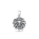  Green Man Pendant Necklace