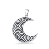  Crescent Moon Pendant Necklace
