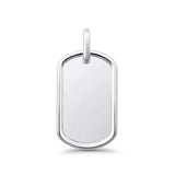  Dog Tag Charm Pendant Necklace