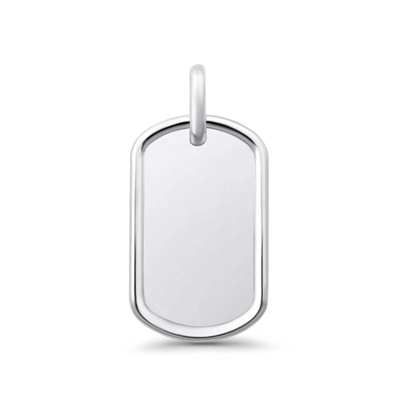  Dog Tag Charm Pendant Necklace