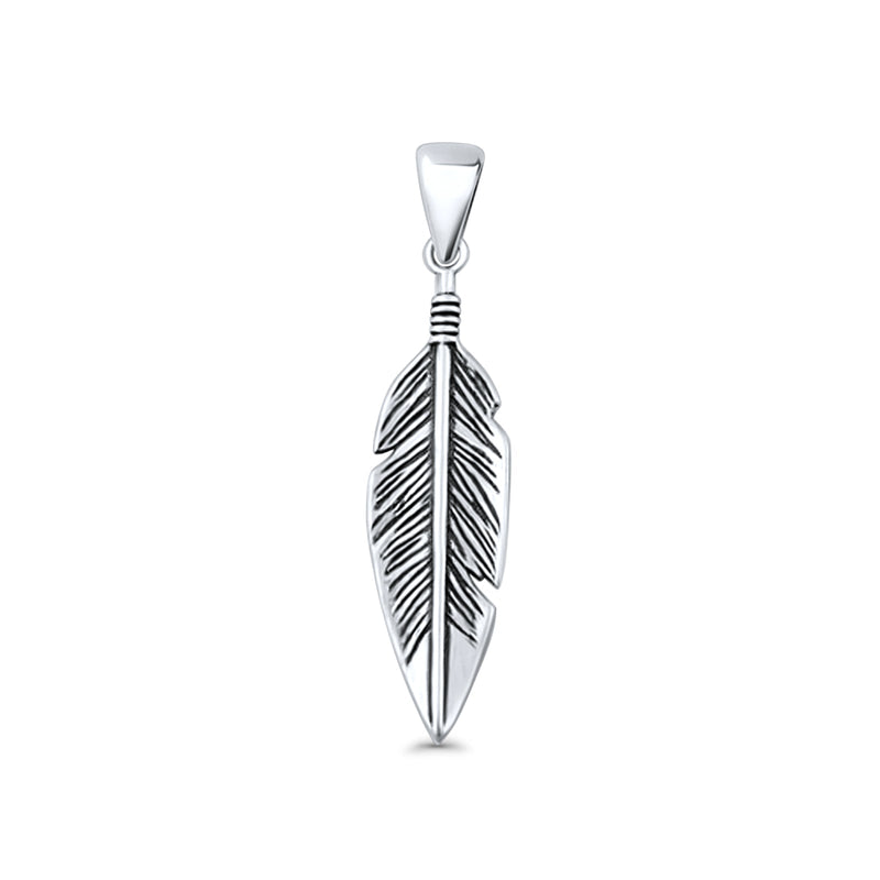  Feather Charm Pendant Necklace