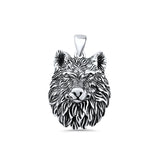  Wolf Head Charm Pendant Necklace