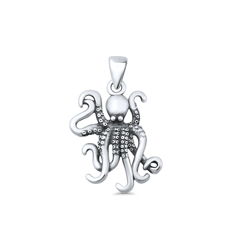  Octopus Charm Pendant Necklace