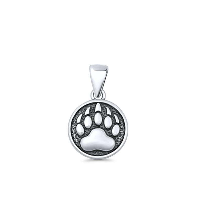  Bear Paw Charm Pendant Necklace