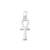 Ankh Charm Pendant Oxidized 925 Sterling Silver