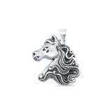  Horse Head Pendant Necklace