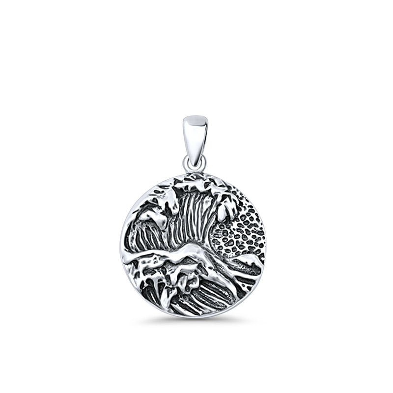  Ocean Waves Pendant Necklace