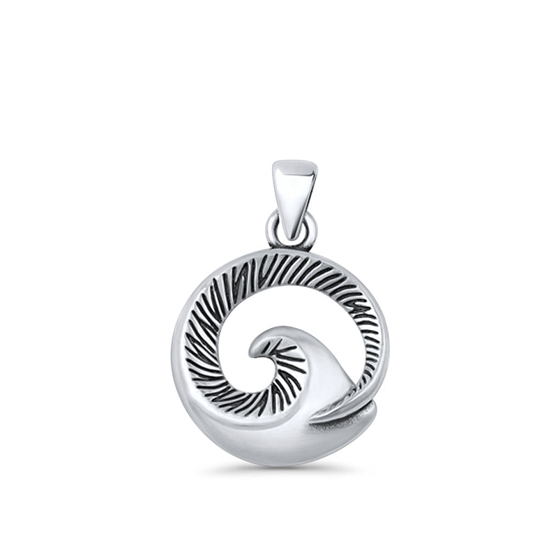  Wave Pendant Necklace