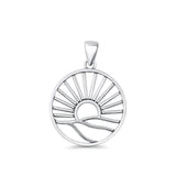  Sun & Hills Pendant Necklace