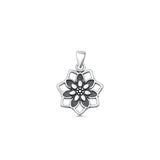  Flower Pendant Necklace