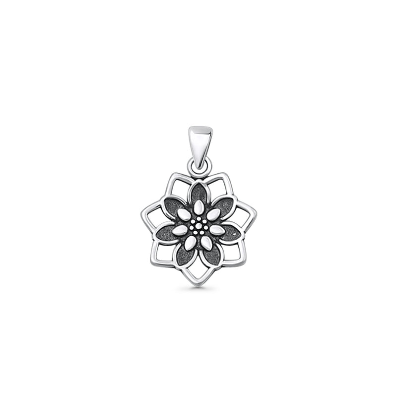  Flower Pendant Necklace