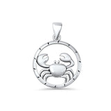 Crab Charm Pendant Necklace