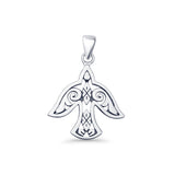 Bird Filigree Charm Pendant Necklace
