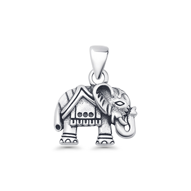 Elephant Charm Pendant Necklace