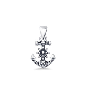 Anchor & Helm Pendant Necklace
