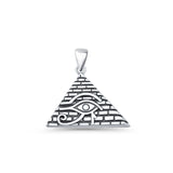 Eye of Horus & Pyramid Pendant Necklace