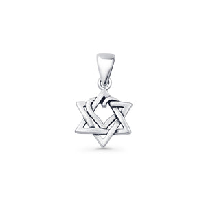 Star Twisted Heart Pendant Necklace