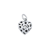 Heart Moon Star Pendant Necklace