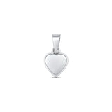 Heart Pendant Oxidized 925 Sterling Silver