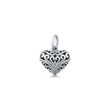 Filigree Heart Pendant Necklace