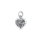 Heart Flower Pendant Necklace