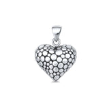 Bubble Heart Pendant Necklace