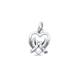  Love Birds Heart Pendant Necklace