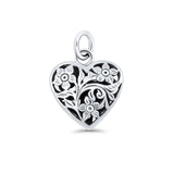  Heart Flower Pendant Necklace