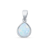Pear Lab Opal Solitaire Pendant Necklace