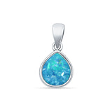 Pear Lab Opal Solitaire Pendant Necklace