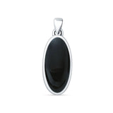 Oxidized Solitaire Pendant 