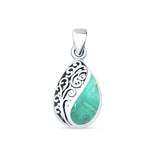 Oxidized Filigree Pendant 
