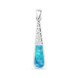 Oxidized Filigree Pendant 
