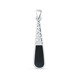 Oxidized Filigree Pendant 