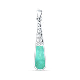 Oxidized Filigree Pendant 
