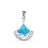  Greek Key Pendant 