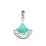  Greek Key Pendant 