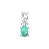 Oval Turquoise Pendant Necklace