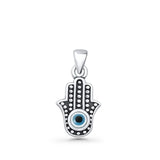 Hand Of Hamsa & Evil Eye Pendant