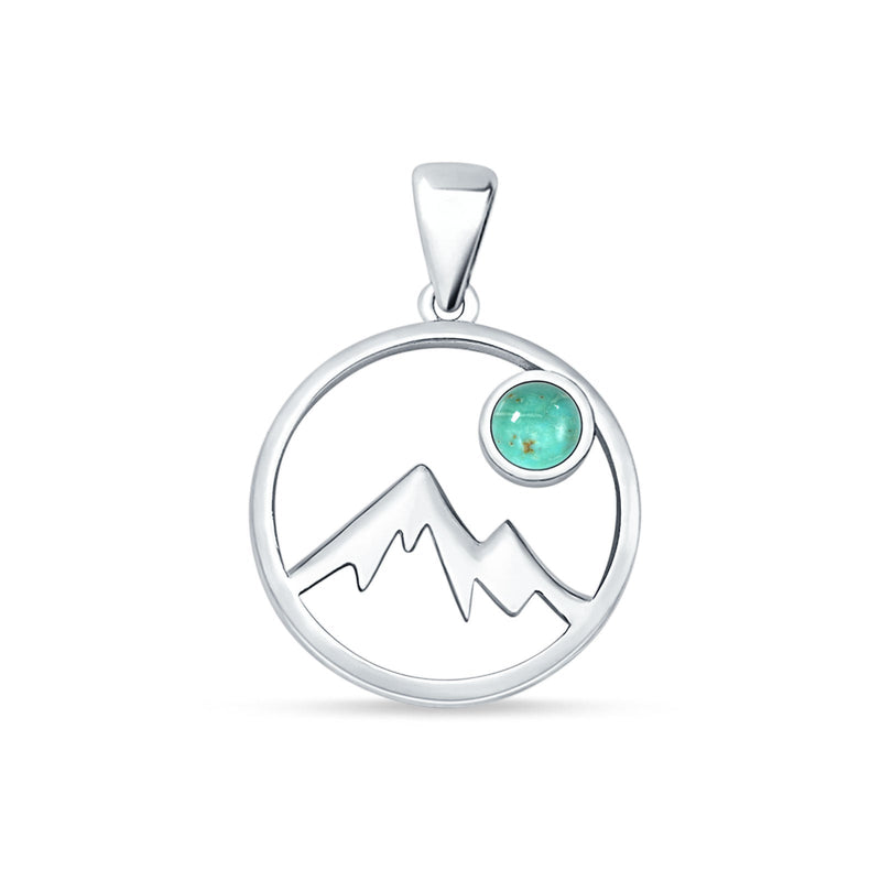  Mountains & Moon Pendant 
