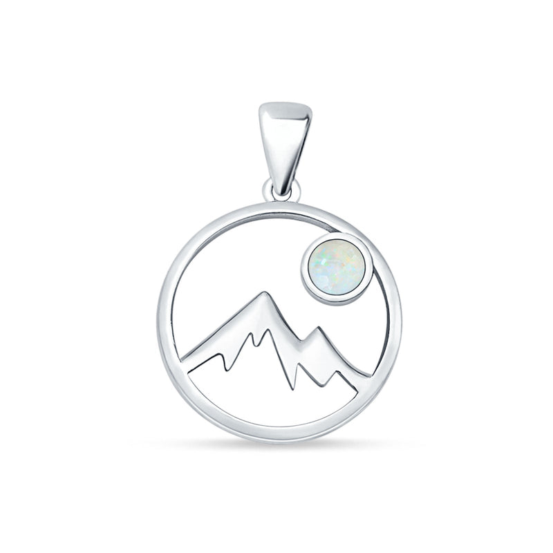  Mountains & Moon Pendant 