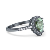 Art Deco Teardrop Pear Ring