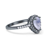 Art Deco Teardrop Pear Ring