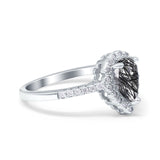 Art Deco Teardrop Pear Ring