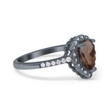 Art Deco Teardrop Pear Ring