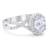 Art Deco Oval Natural Stone Twisted Ring