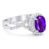 Art Deco Oval Natural Stone Twisted Ring