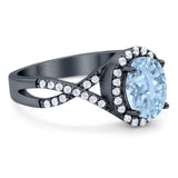 Art Deco Oval Natural Stone Twisted Ring