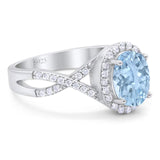 Art Deco Oval Natural Stone Twisted Ring